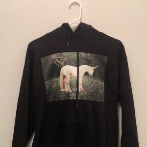 Unicorn black hoodie